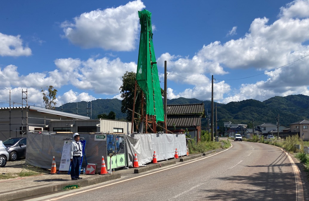 金塚停車場竹島線 県単道路融雪施設(補修)井戸堀替工事